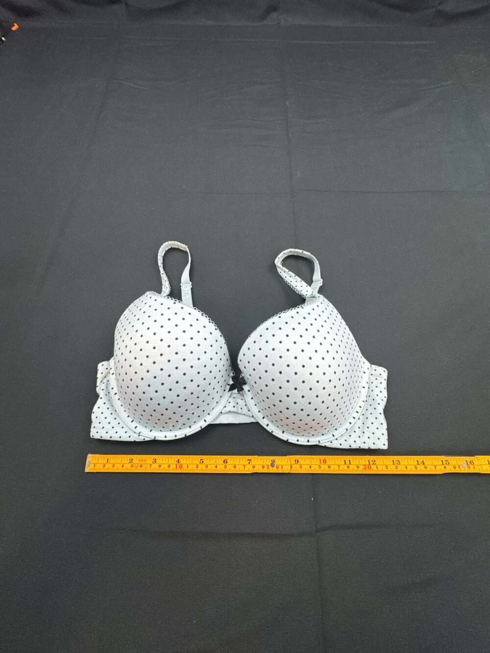 Victoria's Secret Polka Dot Lined Bra White Black